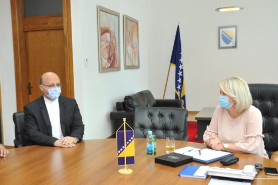 Zamjenica predsjedavajućeg Predstavničkog doma Borjana Krišto primila u oproštajnu posjetu ambasadora IR Iran u BiH
